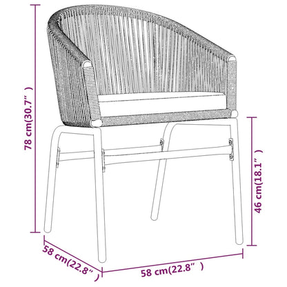 Set da Pranzo da Giardino 9 pz Nero | homemem39