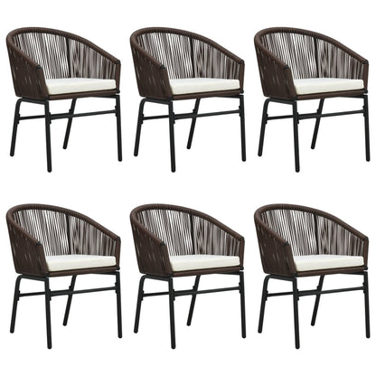 Set Mobili da Pranzo per Giardino 7 pz Marrone | homemem39