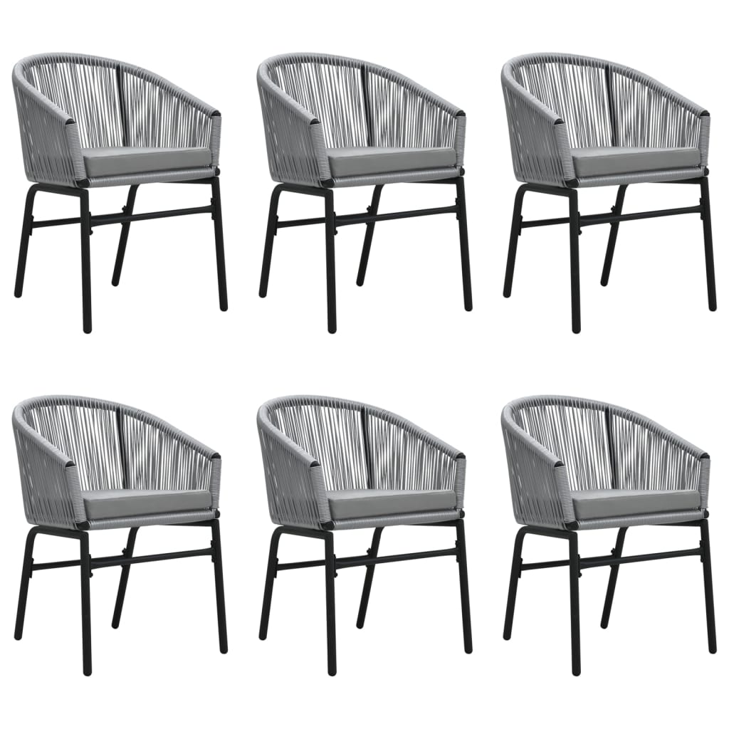 Set da Pranzo da Giardino 7 pz Grigio | homemem39