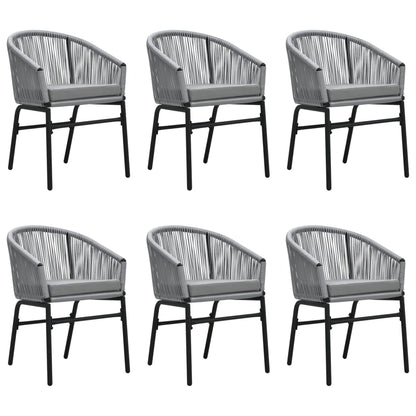 Set da Pranzo da Giardino 7 pz Grigio | homemem39