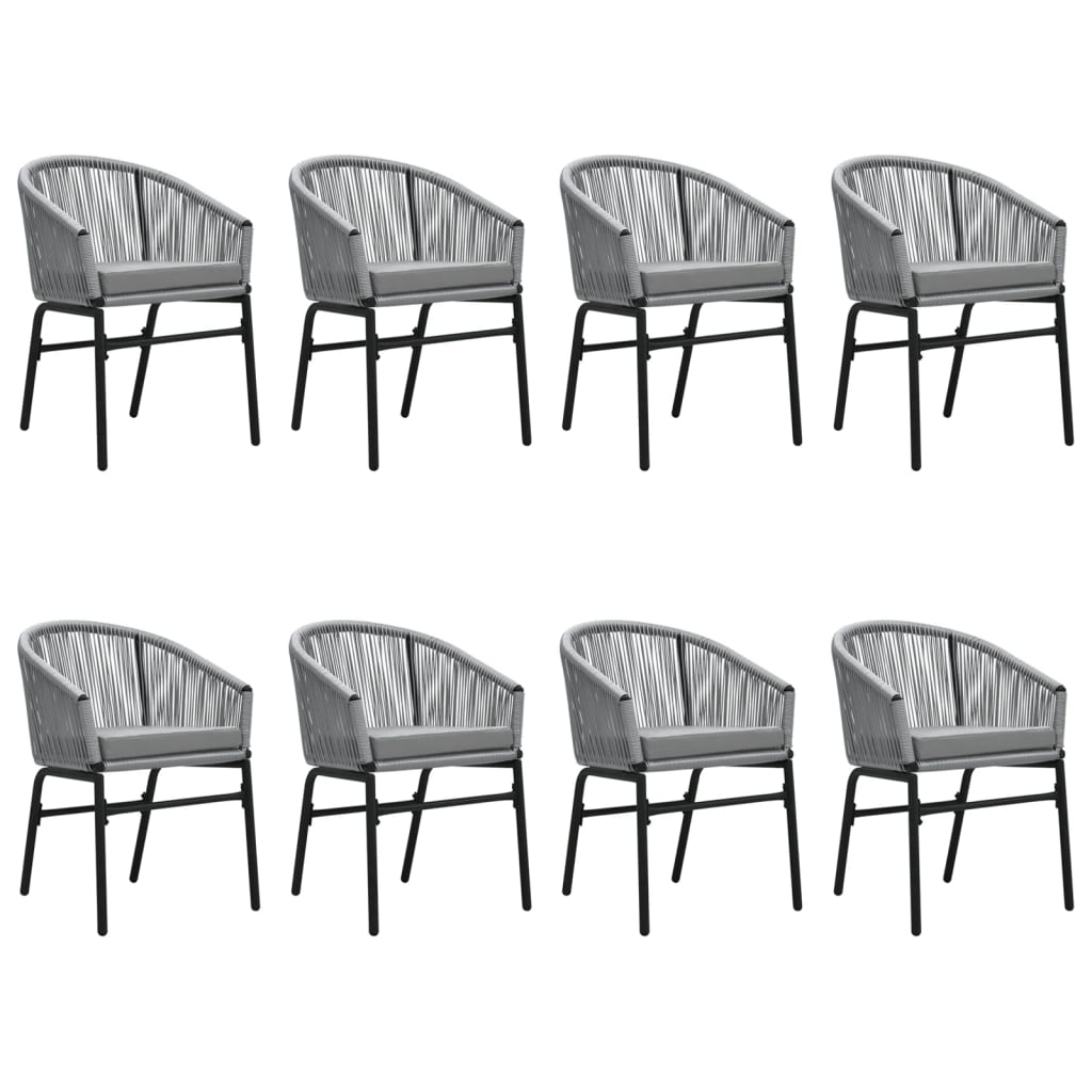 Set Mobili da Pranzo da Giardino 9 pz Antracite | homemem39