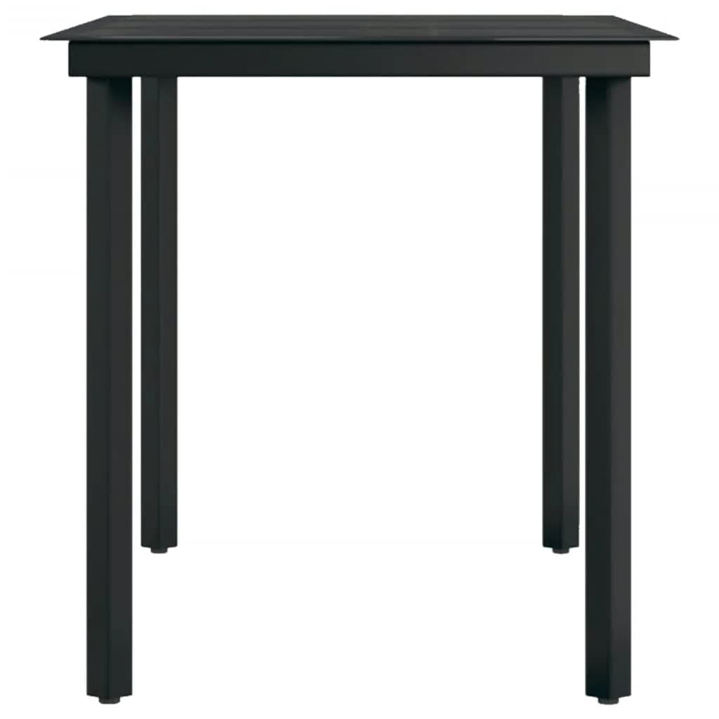 Set da Pranzo da Giardino 5 pz Nero - homemem39