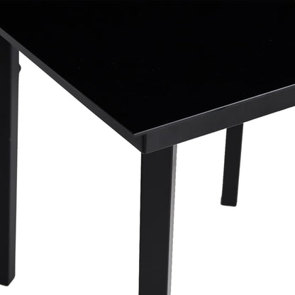 Set da Pranzo da Giardino 7 pz Nero | homemem39