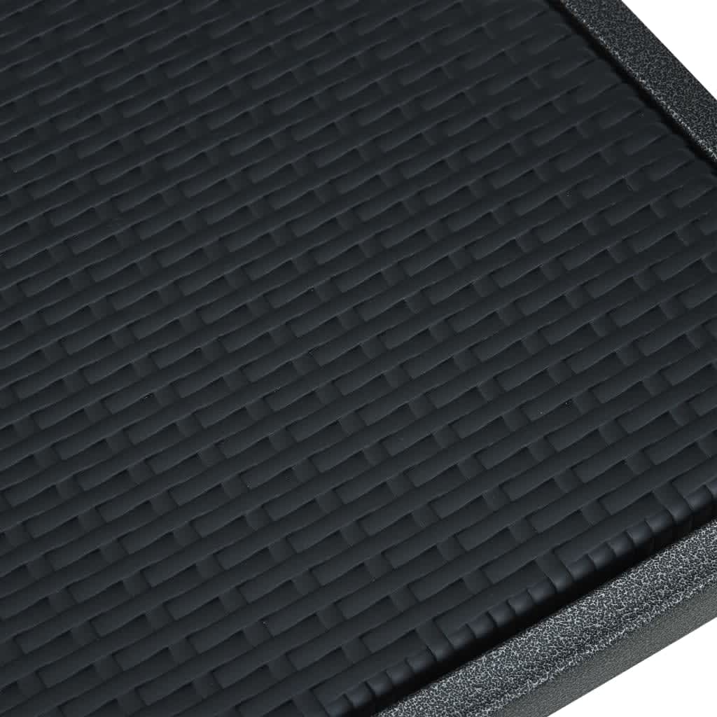 Set da Pranzo da Giardino 5 pz Nero - homemem39