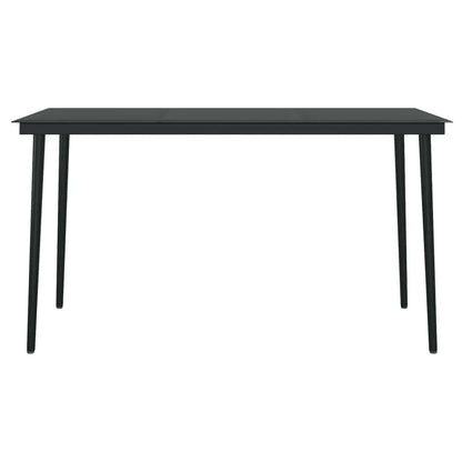 Set da Pranzo da Giardino 5 pz Nero | homemem39