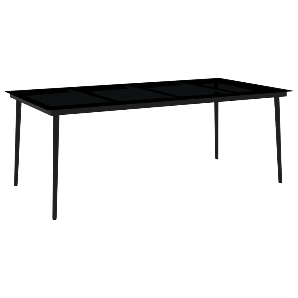 Set da Pranzo da Giardino 9 pz Nero | homemem39