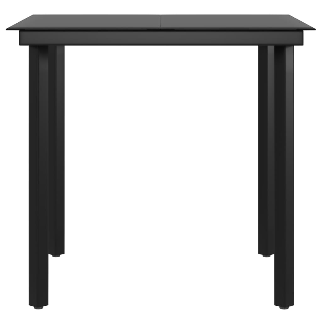 Set da Pranzo da Giardino 3 pz con Cuscini Beige e Nero | homemem39
