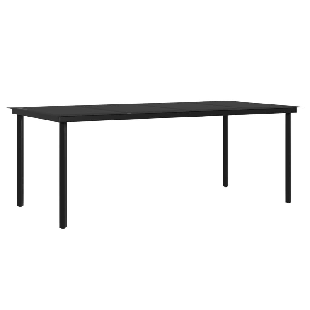 Set da Pranzo per Giardino 9 pz con Cuscini Marrone e Nero | homemem39