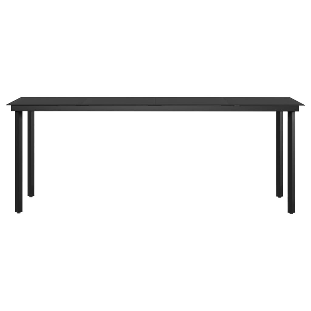 Set da Pranzo per Giardino 9 pz con Cuscini Marrone e Nero | homemem39