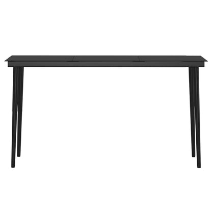Set da Pranzo da Giardino 7 pz con Cuscini Beige e Nero - homemem39
