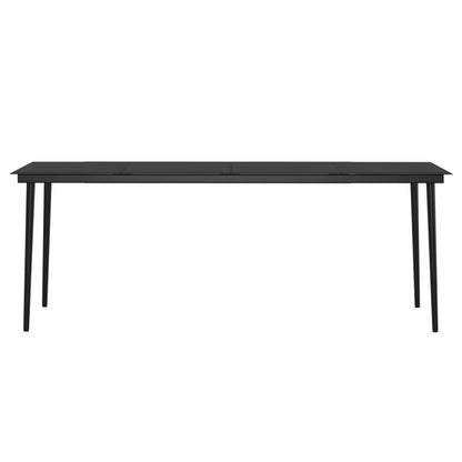 Set da Pranzo da Giardino 7 pz con Cuscini Beige e Nero | homemem39