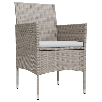 Set da Pranzo da Giardino con Cuscini 9 pz in Beige e Nero | homemem39