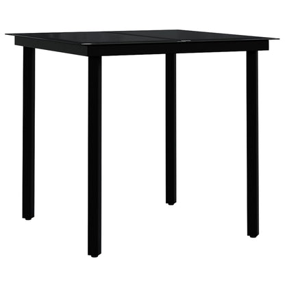 Set da Pranzo per Giardino 3 pz Marrone e Nero | homemem39