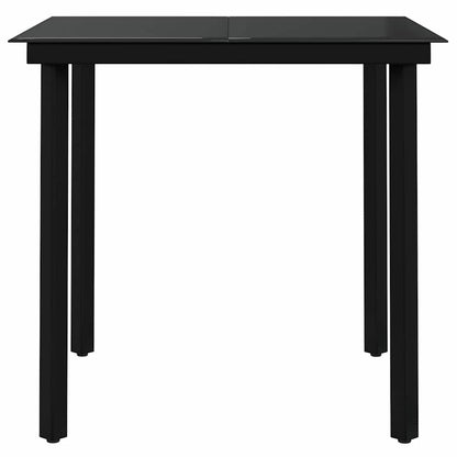 Set da Pranzo per Giardino 3 pz Marrone e Nero