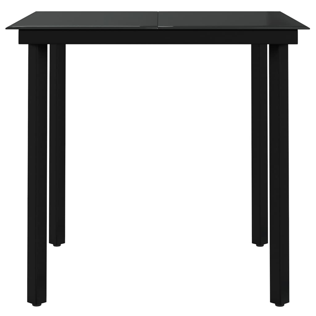 Set da Pranzo da Giardino 5 pz Marrone e Nero | homemem39