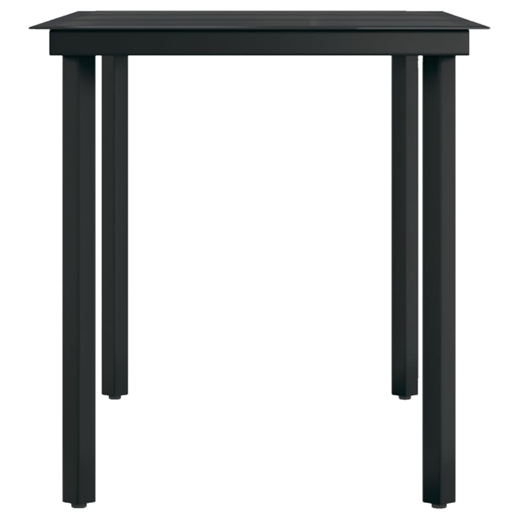Set da Pranzo per Giardino 5 pz con Cuscini Marrone e Nero | homemem39