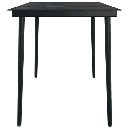 Set da Pranzo da Giardino 5 pz Nero | homemem39