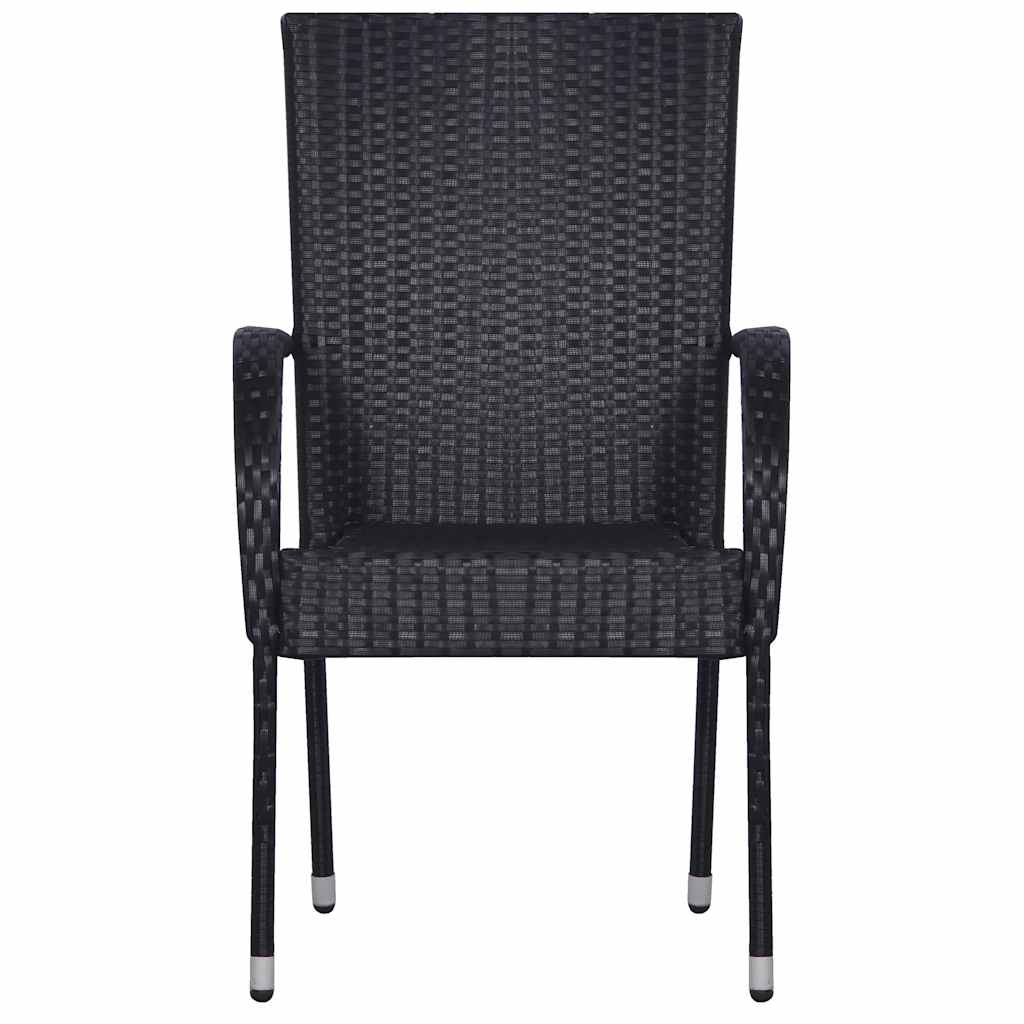 Set da Pranzo da Giardino 7 pz Nero | homemem39
