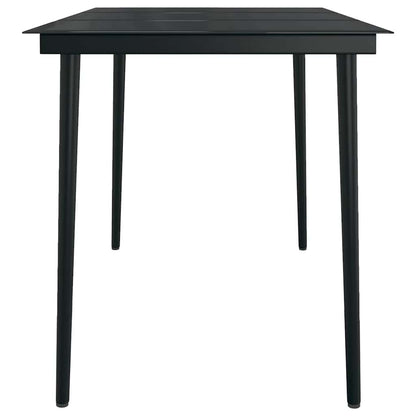 Set da Pranzo da Giardino 5 pz Marrone e Nero | homemem39