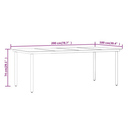 Set da Pranzo da Giardino 9 pz con Cuscini Beige | homemem39