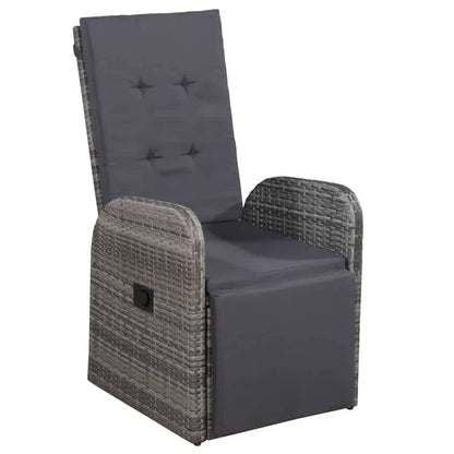 Set da Pranzo da Giardino 9 pz con Cuscini Grigio | homemem39