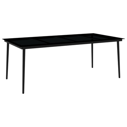 Set da Pranzo da Giardino 9 pz con Cuscini Grigio | homemem39