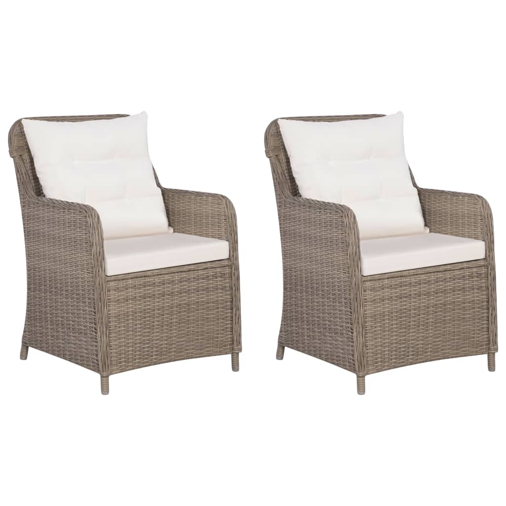 Set da Pranzo da Giardino 3 pz Marrone - homemem39