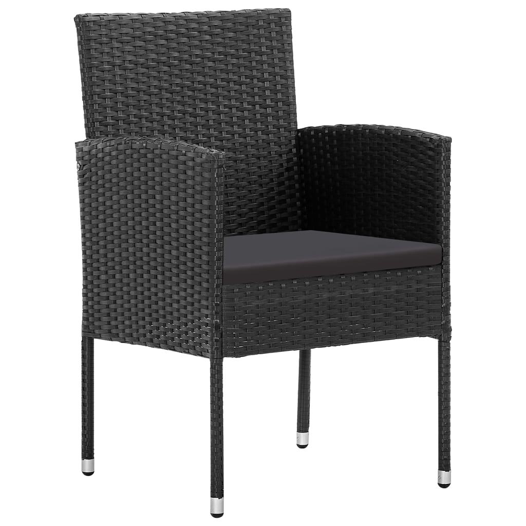 Set da Pranzo da Giardino 9 pz Nero | homemem39