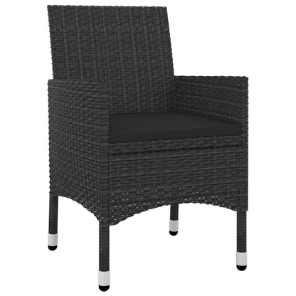 Set da Pranzo da Giardino 7 pz con Cuscini Polyrattan e Vetro | homemem39