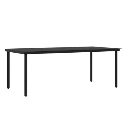 Set da Pranzo da Giardino 7 pz e Cuscini in Polyrattan e Vetro | homemem39