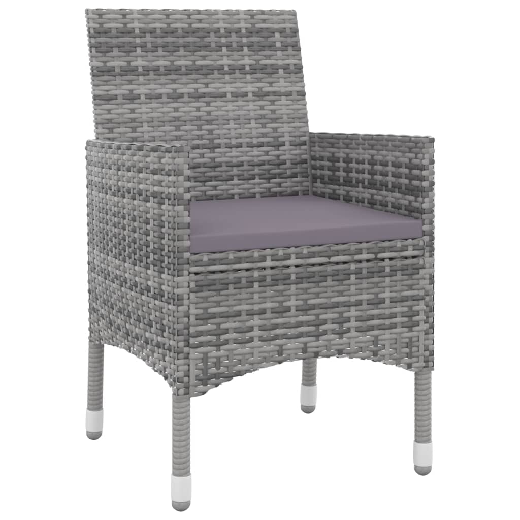 Set da Pranzo da Giardino e Cuscini 9 pz in Polyrattan e Vetro | homemem39