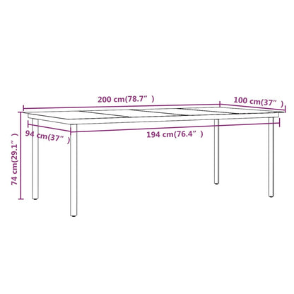 Set da Pranzo da Giardino e Cuscini 9 pz in Polyrattan e Vetro | homemem39