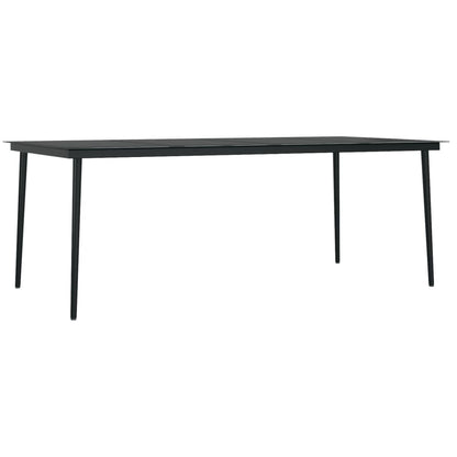 Set da Pranzo per Giardino 9 pz con Cuscini Polyrattan e Vetro | homemem39