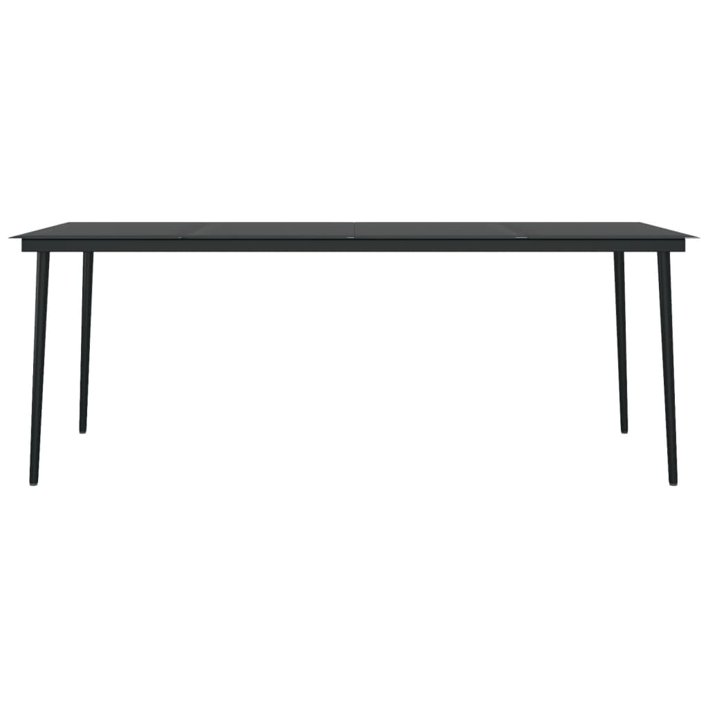 Set da Pranzo per Giardino 9 pz con Cuscini Polyrattan e Vetro | homemem39