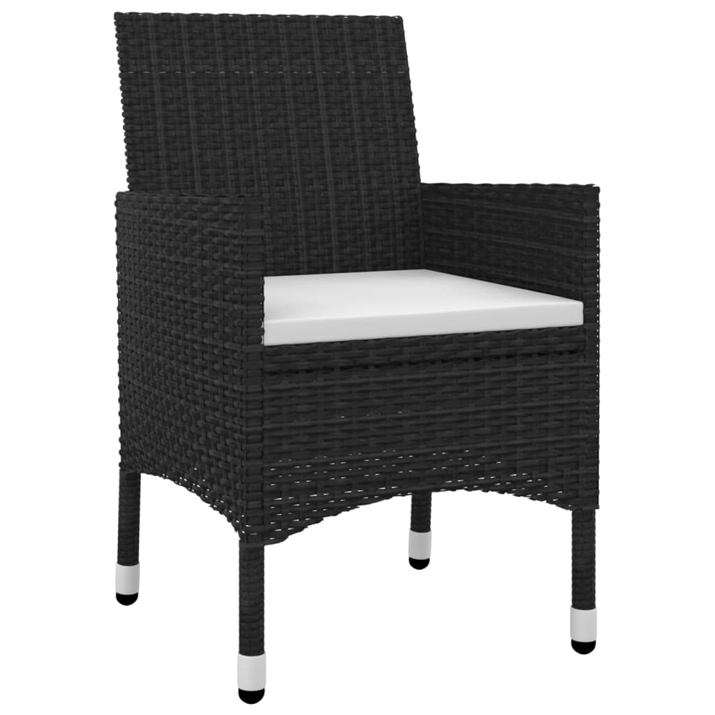 Set da Pranzo per Giardino 9 pz con Cuscini Polyrattan e Vetro - homemem39