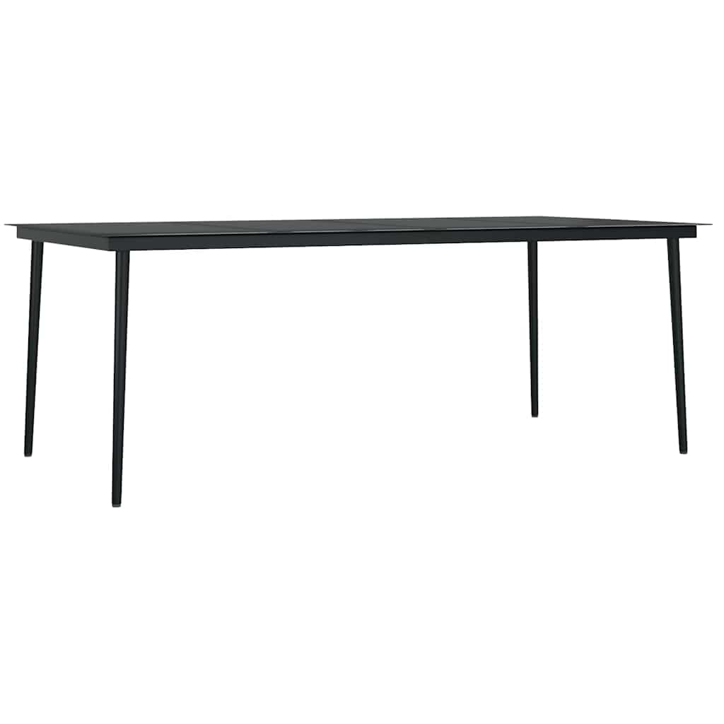 Set da Pranzo per Giardino 9 pz con Cuscini Polyrattan e Vetro | homemem39