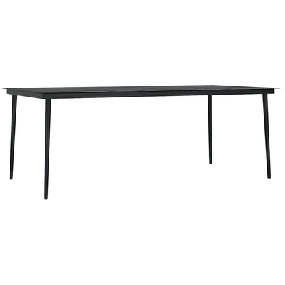 Set da Pranzo per Giardino 9 pz con Cuscini Polyrattan e Vetro | homemem39