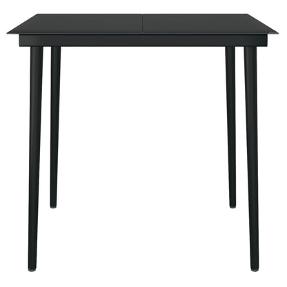 Set da Pranzo per Giardino 3 pz con Cuscini Polyrattan e Vetro | homemem39