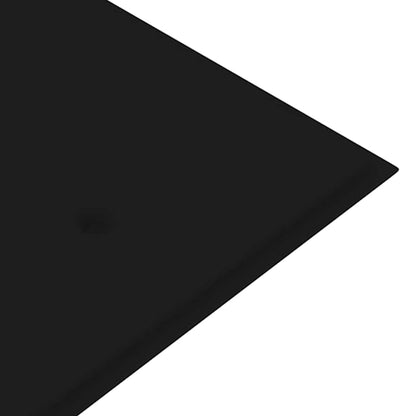 Panchina Batavia con Cuscino Nero 150 cm Legno Massello Teak - homemem39