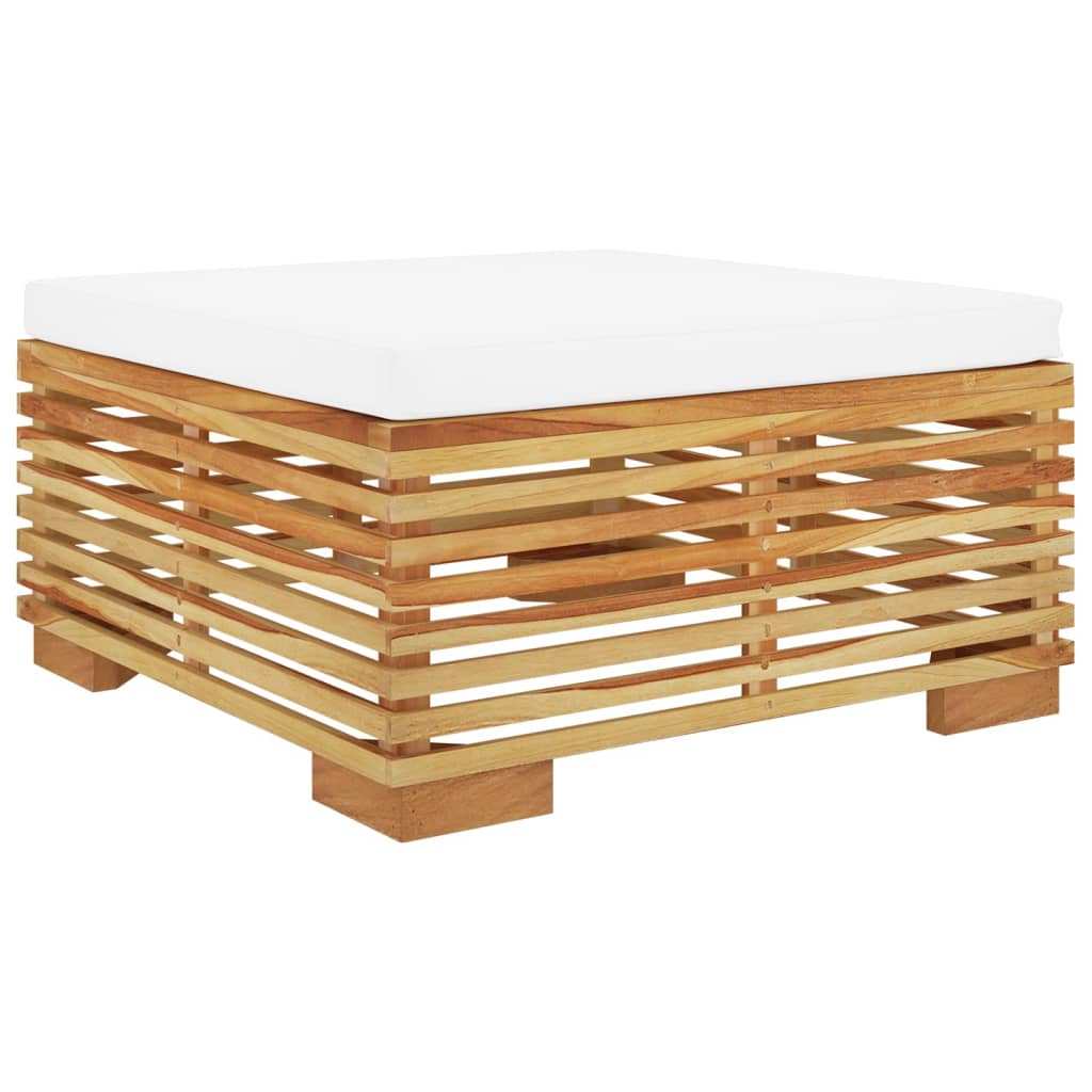 Set Divani da Giardino 5 pz con Cuscini Legno Massello di Teak