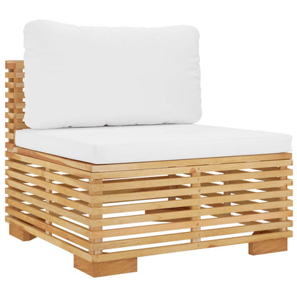 Set Divani da Giardino 6 pz con Cuscini Legno Massello di Teak