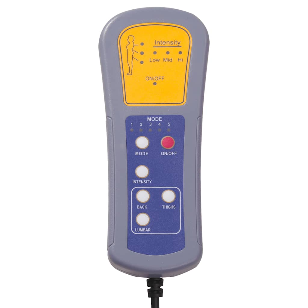 Poltrona Massaggiante Grigio Scuro in Tessuto - homemem39