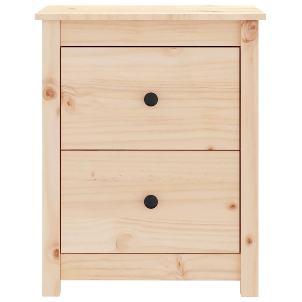 Comodini 2 pz 50x35x61,5 cm in Legno Massello di Pino