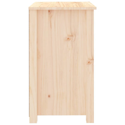 Comodini 2 pz 50x35x61,5 cm in Legno Massello di Pino