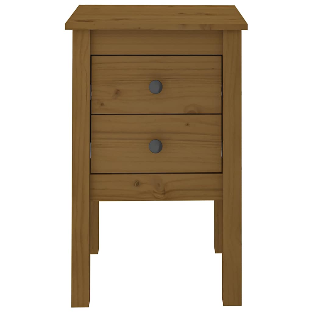Comodini 2 pz ambra 40x35x61,5 cm in Legno Massello di Pino - homemem39