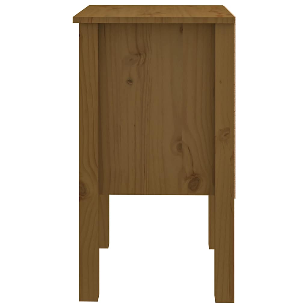 Comodini 2 pz ambra 40x35x61,5 cm in Legno Massello di Pino - homemem39