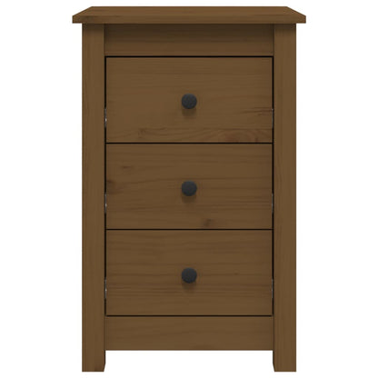 Comodini 2 pz ambra 40x35x61,5 cm in Legno Massello di Pino