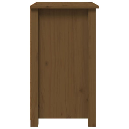 Comodini 2 pz ambra 40x35x61,5 cm in Legno Massello di Pino