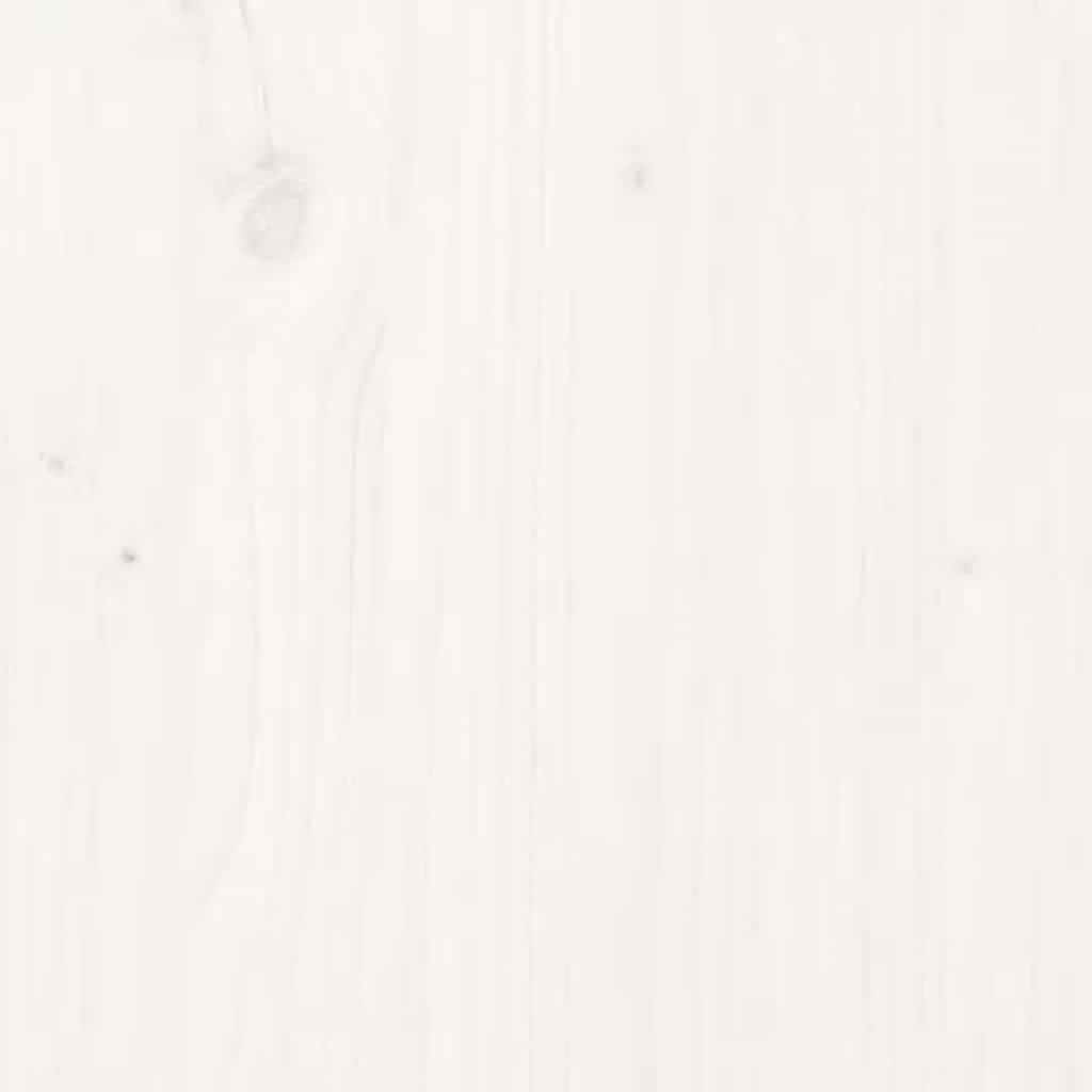 Credenze 2 pz Bianche 39x35x80 cm in Legno Massello di Pino