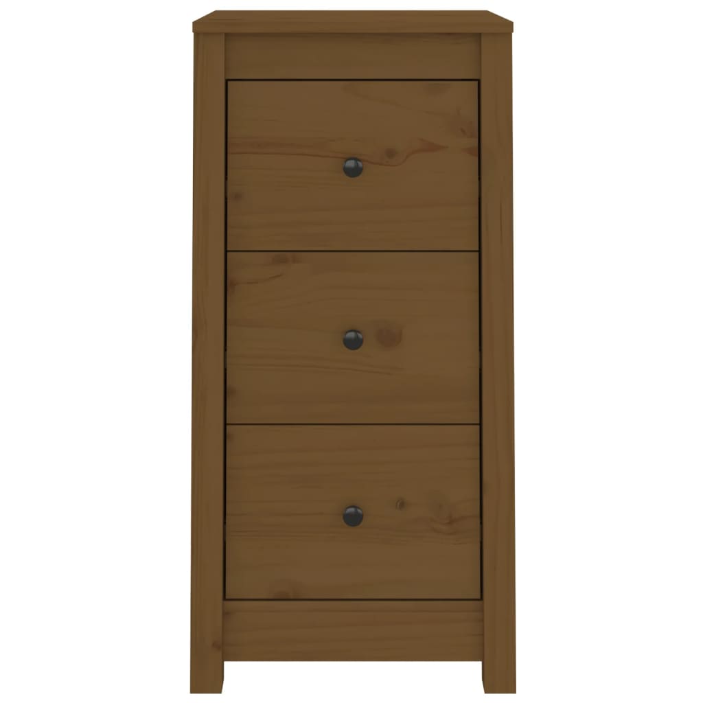 Credenze 2 pz Ambrate 40x35x80 cm in Legno Massello di Pino - homemem39